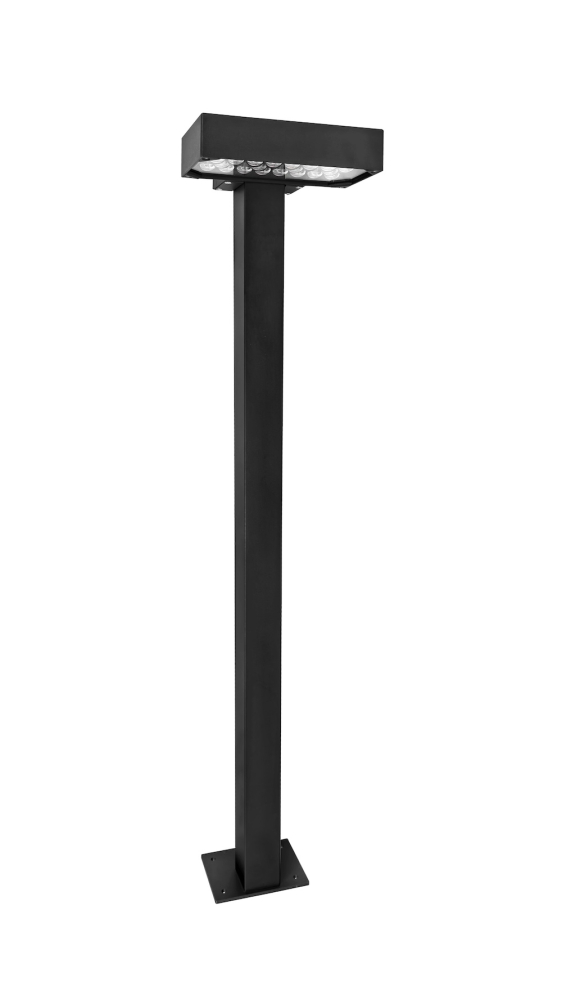 MINALOX BOLLARD LIGHT ASYMMETRIC H645 DUALWHITE 20W 24V 1800-4500K IP65 BLACK