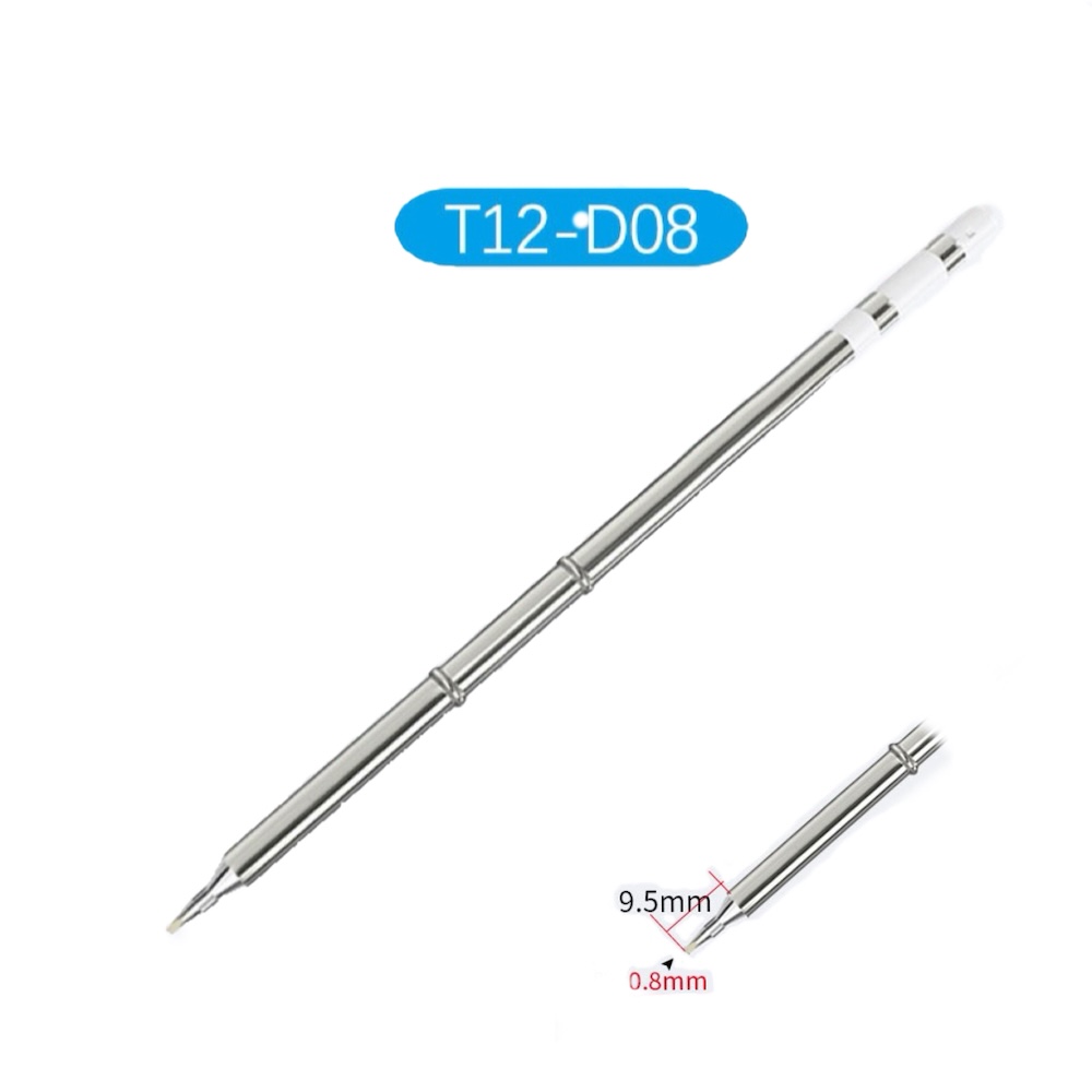 MINALOX Soldering Iron Tip T12-D08 (Flat Tip)