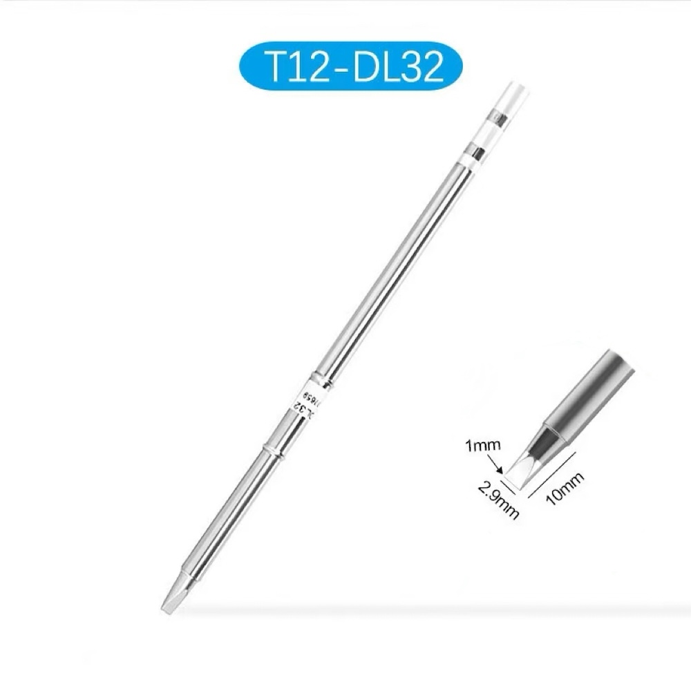 MINALOX Soldering Iron Tip T12-DL32 (Flat Tip)