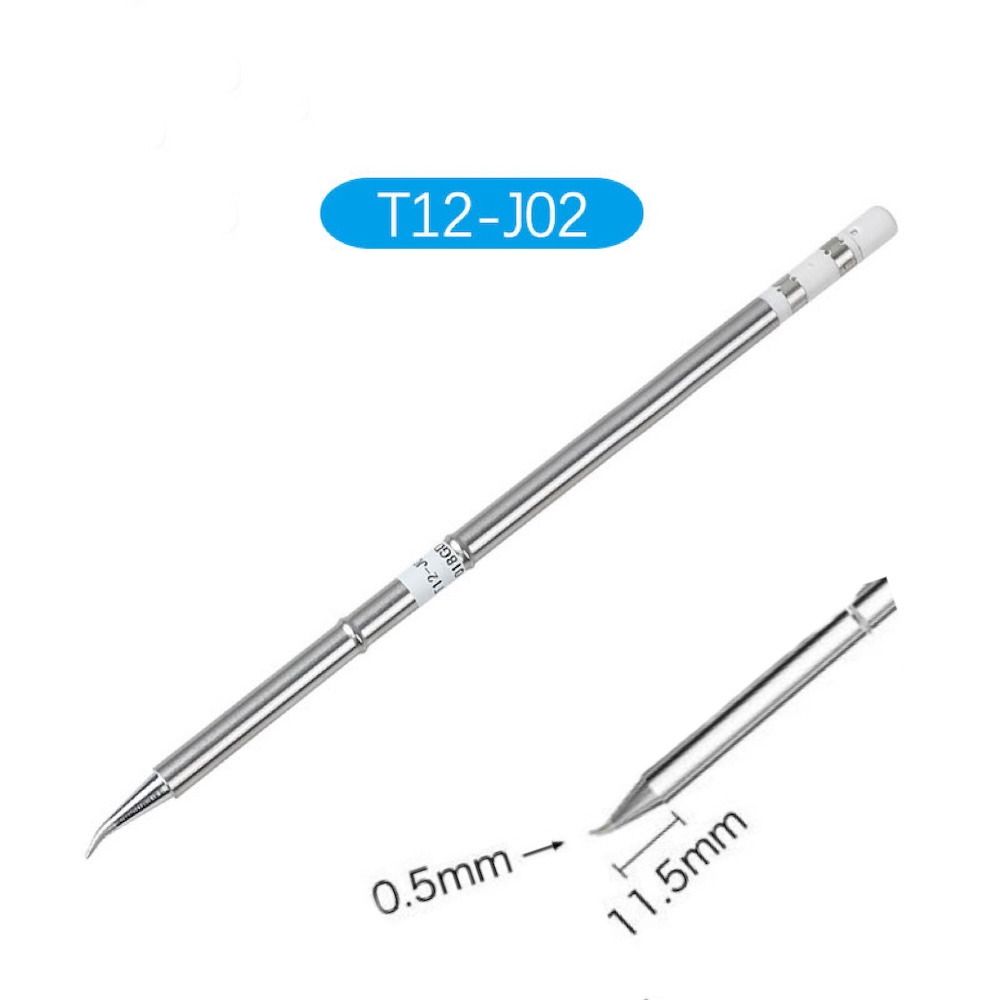 MINALOX Soldering Iron Tip T12-J02 (Curved Pointed