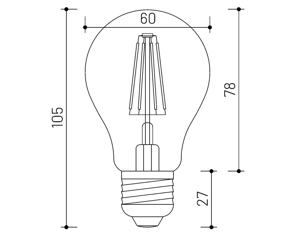 MINALOX_stmievatelna_LED_ziarovka_E27_A60_6W_360D_cira_DC24V_smarthome_rozmery