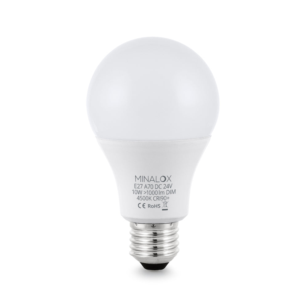 MINALOX LED BULB A70 E27 10W 24V 4500K