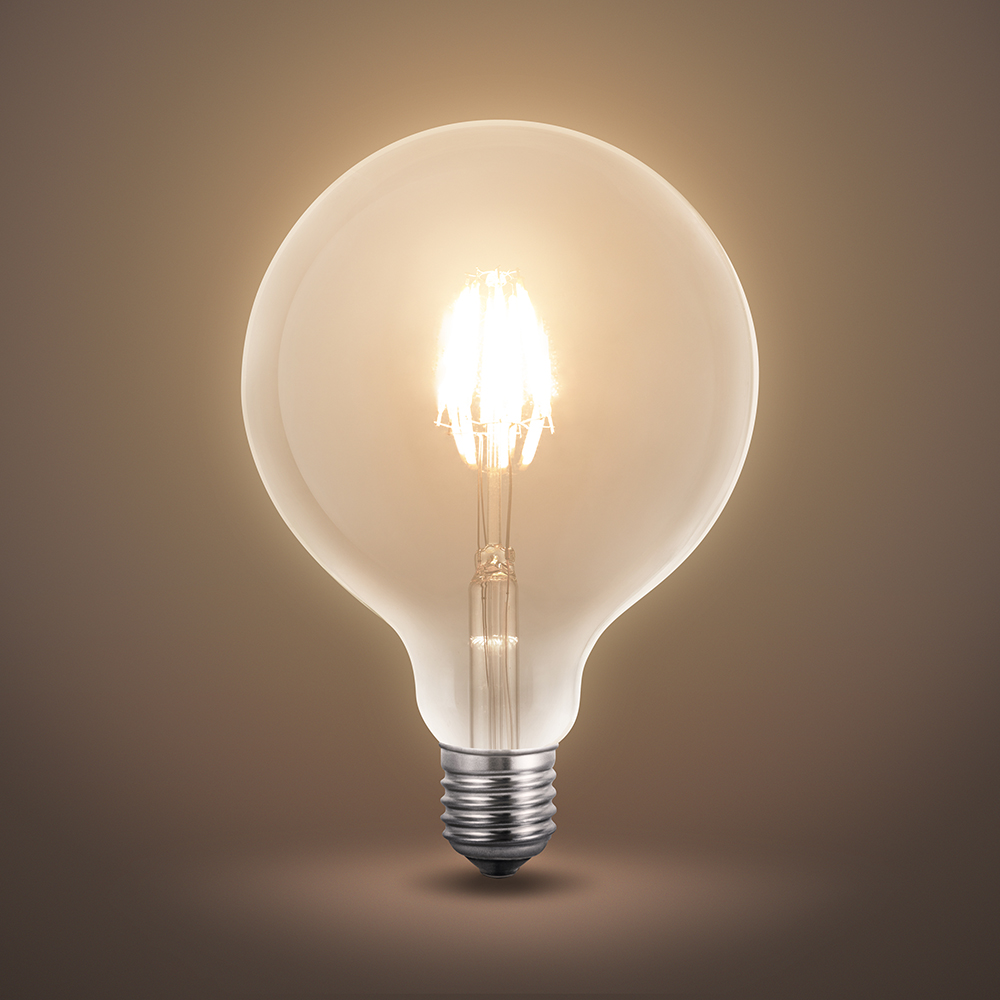 MINALOX_stmievatelna_LED_ziarovka_E27_G125G_6W_360D_cira_DC24V_smarthome_rozsvietena
