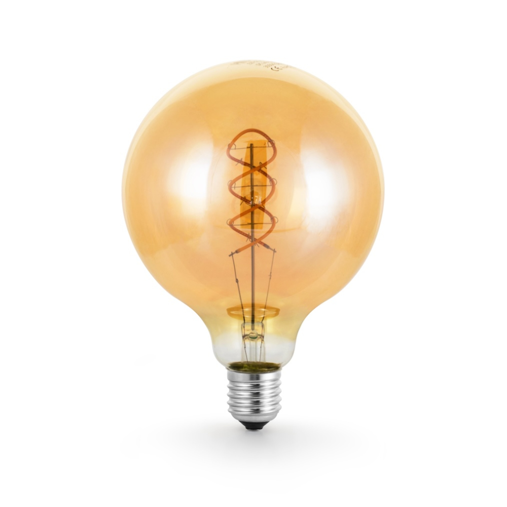 MINALOX LED BULB G125 E27 4W 24V WARM WHITE FILAMENT SMOKY GOLD