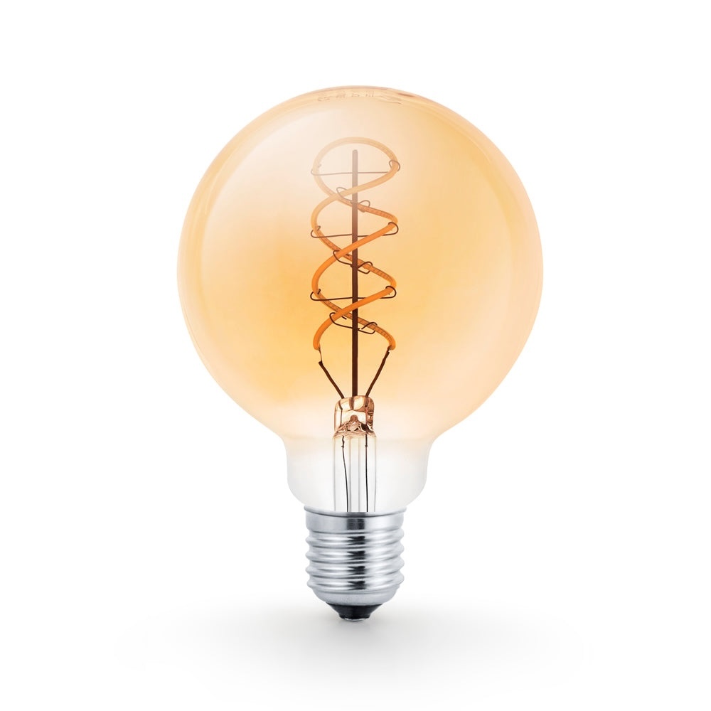 MINALOX LED BULB G95 E27 2W 24V WARM WHITE FILAMENT SMOKY GOLD