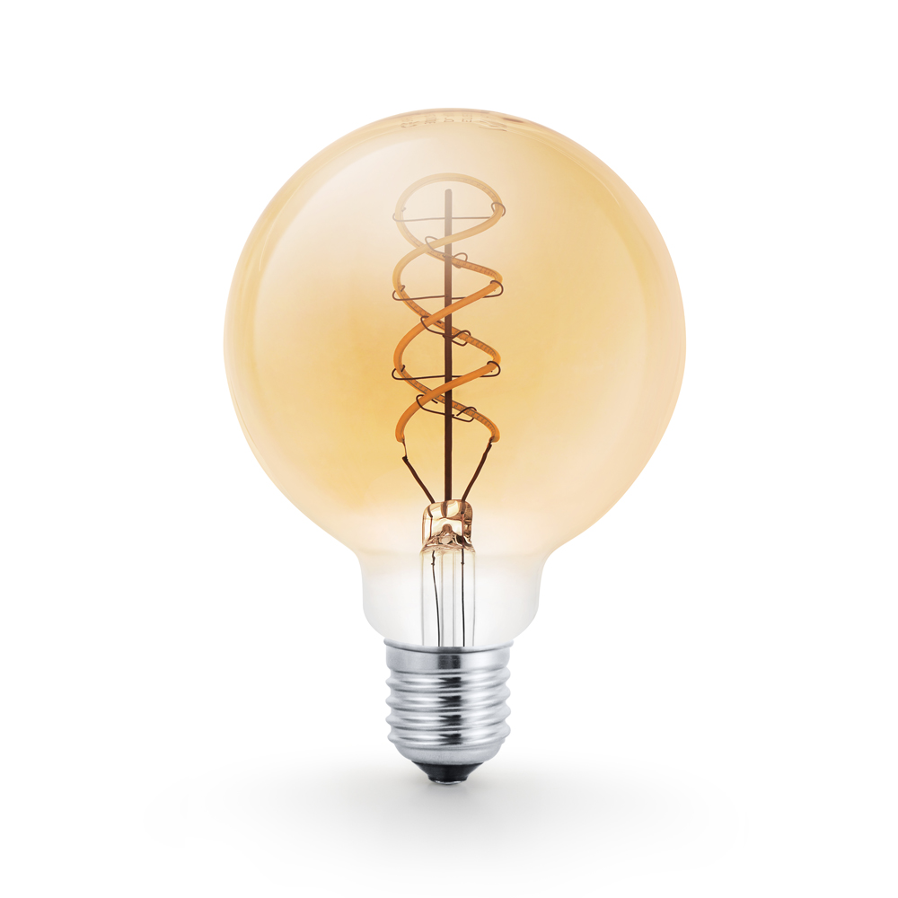 MINALOX LED BULB G95 E27 3,6W 24V WARM WHITE FILAMENT SMOKY GOLD