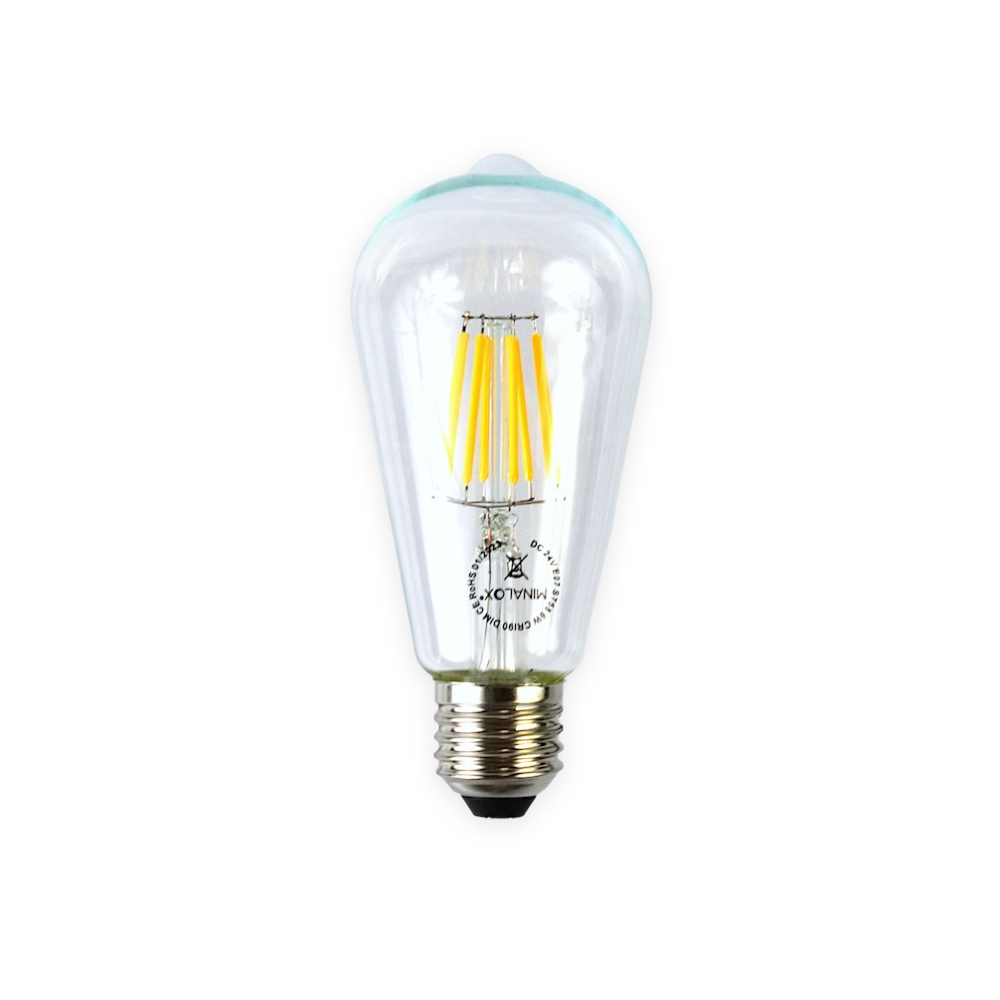 MINALOX LED BULB ST58 E27 6W 24V WARM WHITE