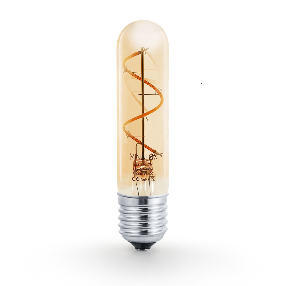 MINALOX LED BULB T30 E27 2W 230V 3000K FILAMENT SMOKY GOLD
