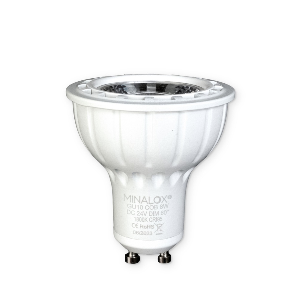 MINALOX LED BULB GU10 8W 24V 60D 1800K WHITE