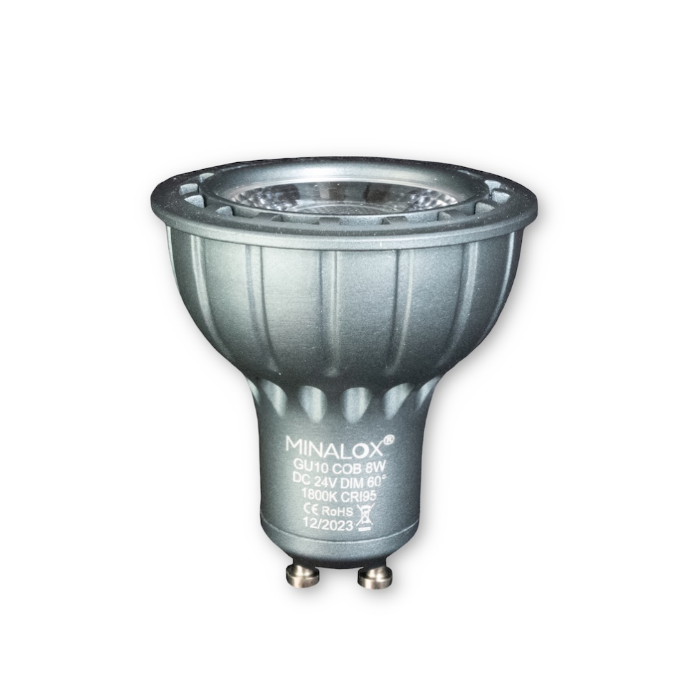 MINALOX LED BULB GU10 8W 24V 60D 1800K DARK GREY