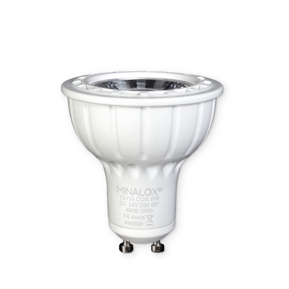 MINALOX LED BULB GU10 8W 24V 60D 4000K WHITE