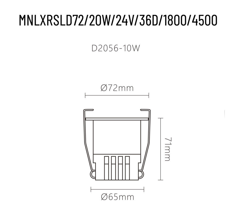 MINALOX_stmievatelne_LED_bodove_svietidlo_D72_20W_1800K_4500K_36D_biela_DC24V_smarthome_ro
