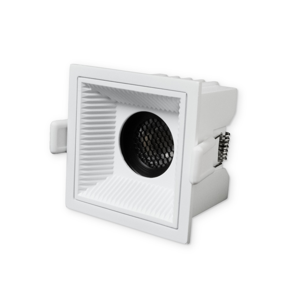 MINALOX RECESSED LED DOWNLIGHT SQUARE CERAMIC DUALWHITE 12W 24V 50 1800-4500K WHITE