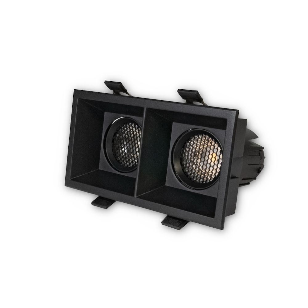 MINALOX RECESSED LED SPOTLIGHT S85 DOUBLE DUALWHITE 32W 24V 50D 1800-4500K BLACK