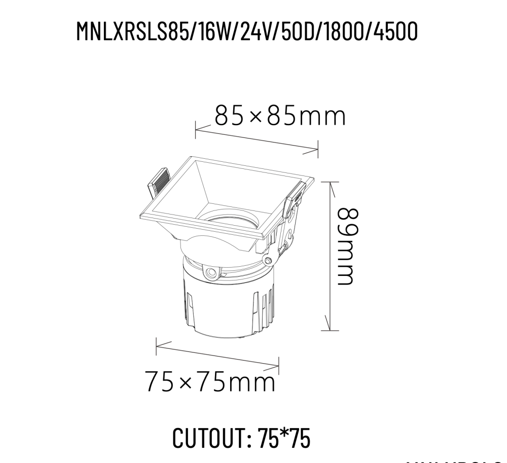 MINALOX_stmievatelne_bodove_svietidlo_RSLS85_16W_1800K_4500K_50D_cierna_DC24V_smarthome_ro