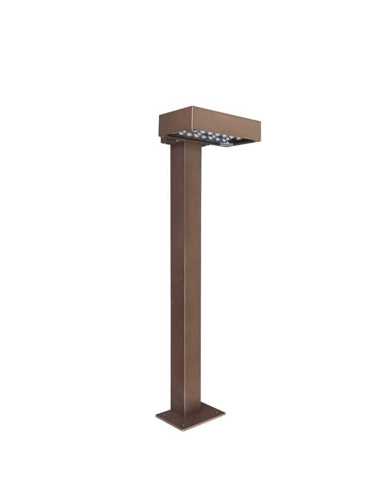MINALOX BOLLARD LIGHT ASYMMETRIC H945 DUALWHITE 20W 24V 1800-4500K IP65 CORTEN