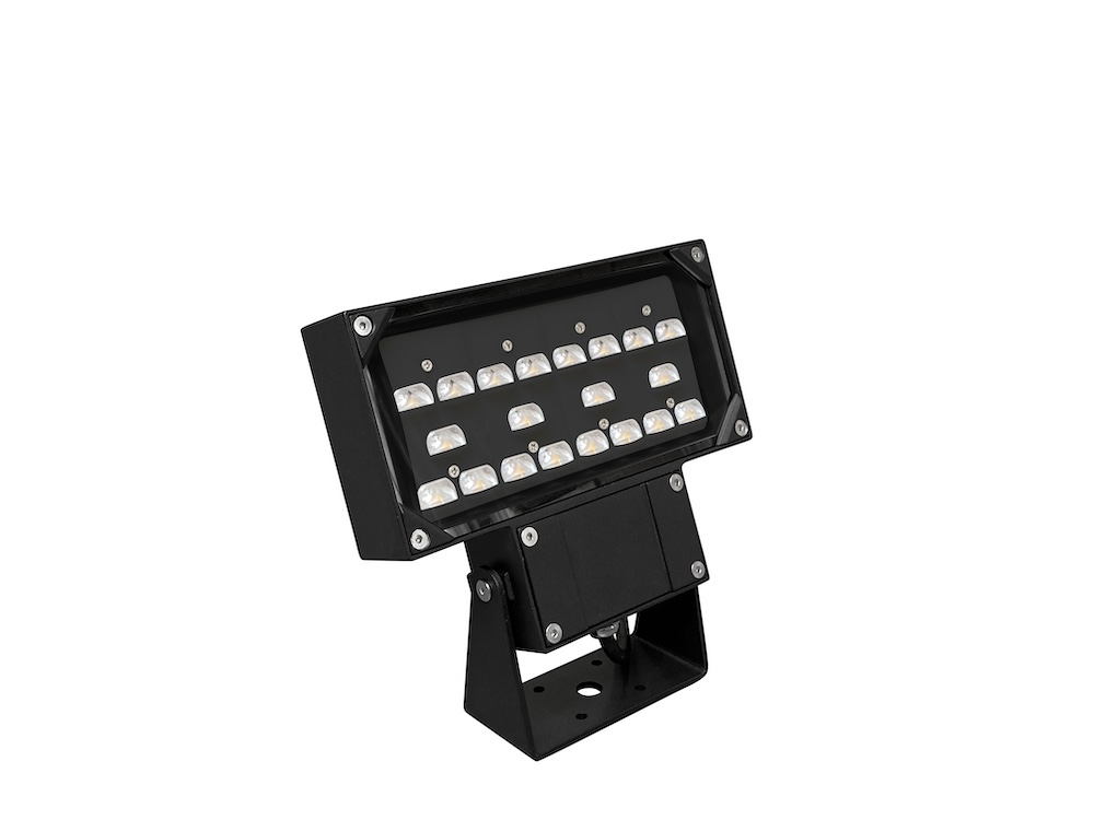 MINALOX BOLLARD LIGHT ASYMETRIC DUALWHITE 20W 24V 1800-4500K IP65 BLACK