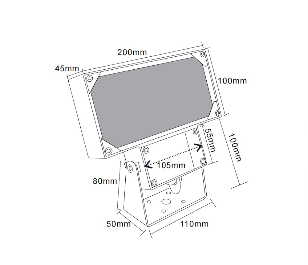 MINALOX_stmievatelne_svietidlo_MNLXBLA_20W_1800K_4500K_IP65_cierna_DC24V_smarthome_rozmer