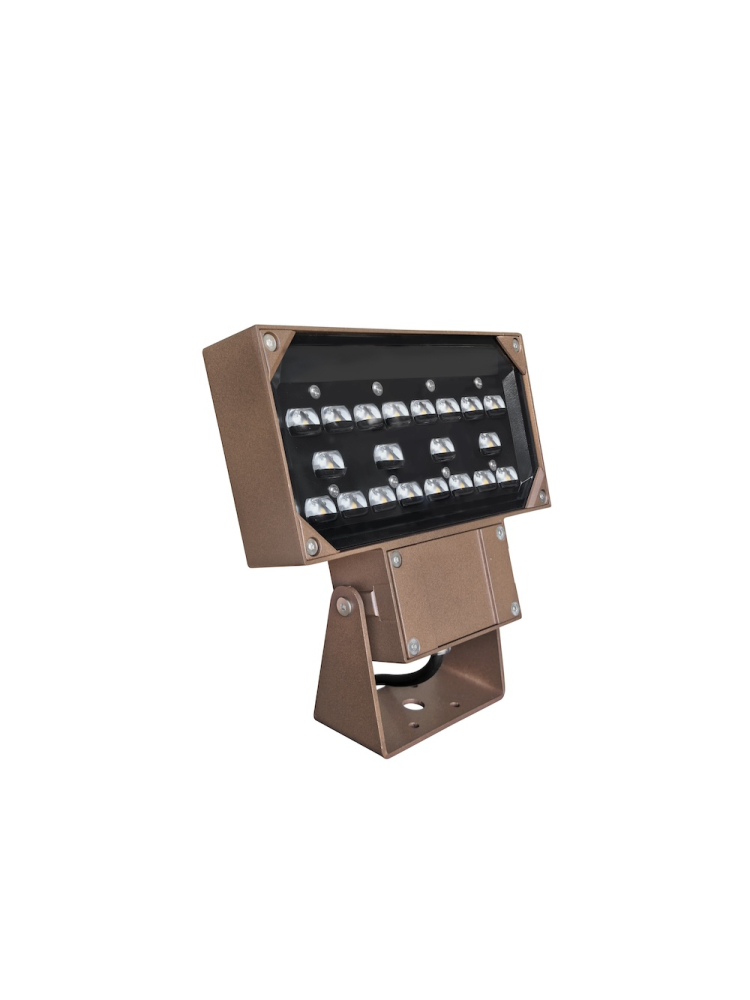 MINALOX BOLLARD LIGHT ASYMMETRIC DUALWHITE 20W 24V 1800-4500K IP65 CORTEN