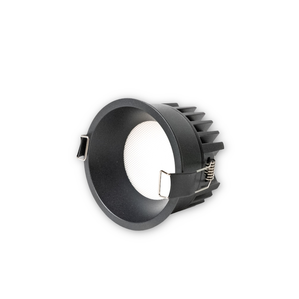 MINALOX RECESSED DOWNLIGHT D10064 UGR DUALWHITE 12W 24V 1800K 4500K BLACK