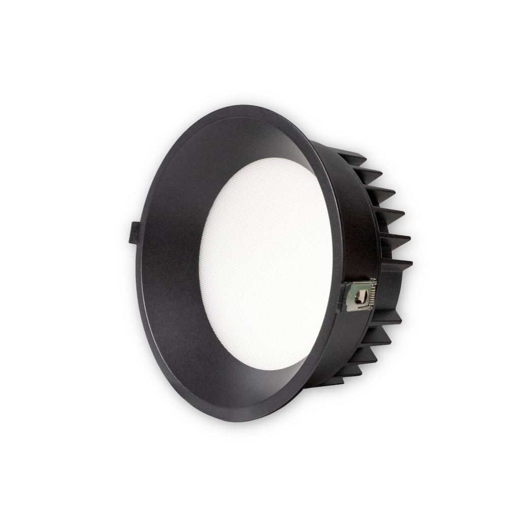 MINALOX RECESSED DOWNLIGHT D21086 UGR DUALWHITE 30W 24V 1800K 4500K BLACK