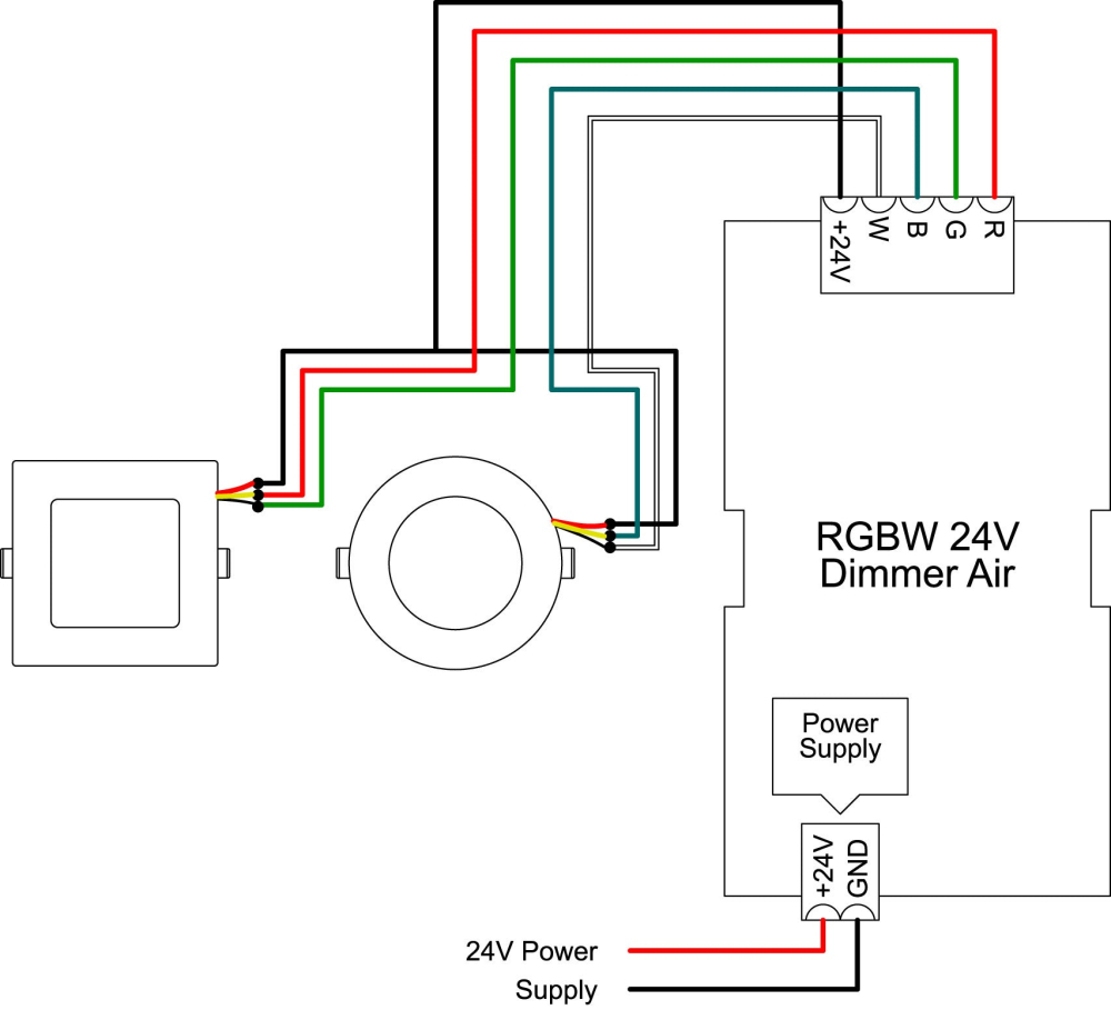 MINALOX_stmievatelny_LED_panel_LP170S_12W_1800K_4500K_120D_biely_DC24V_smarthome_zapojenie