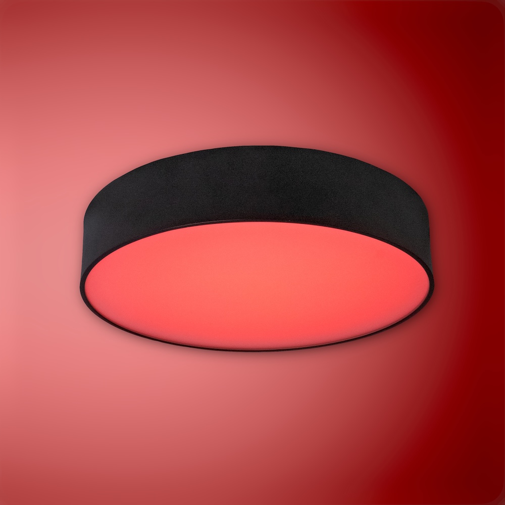 MINALOX_stmievatelny_LED_svetidlo_ROUND60_D300_1800K_4500K_cierna_DC24V_smarthome_cervena