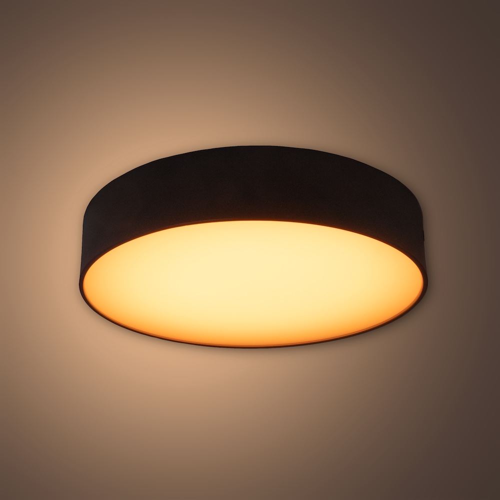 MINALOX_stmievatelny_LED_svetidlo_ROUND60_D300_1800K_4500K_cierna_DC24V_smarthome_tepla