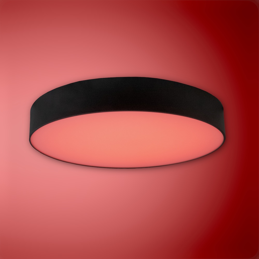 MINALOX_stmievatelny_LED_svetidlo_ROUND60_D400_1800K_4500K_cierna_DC24V_smarthome_cervena