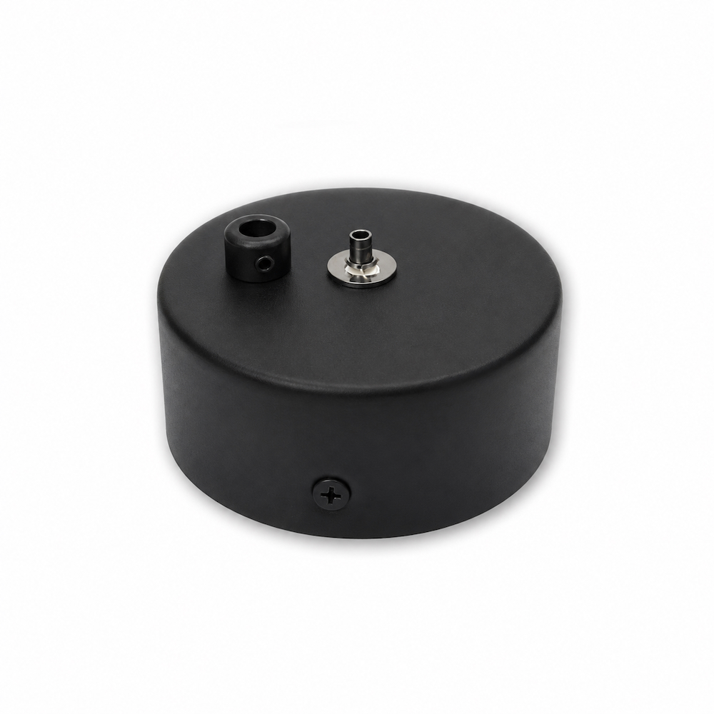 CEILING CANOPY For Cable and Wire Push In Black