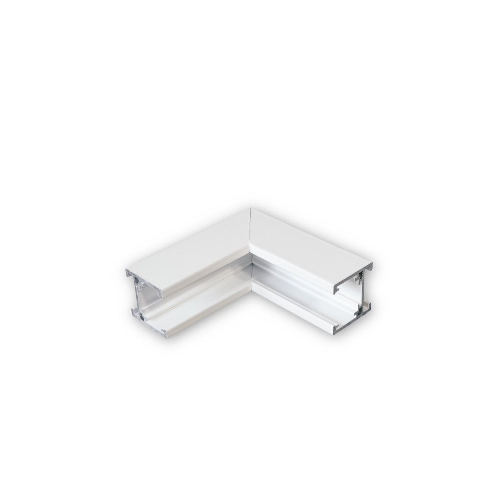 MINALOX MAGNETIC TRACK SYSTEM M482/WH "L" CONNECTOR VERTICAL DIRECTION