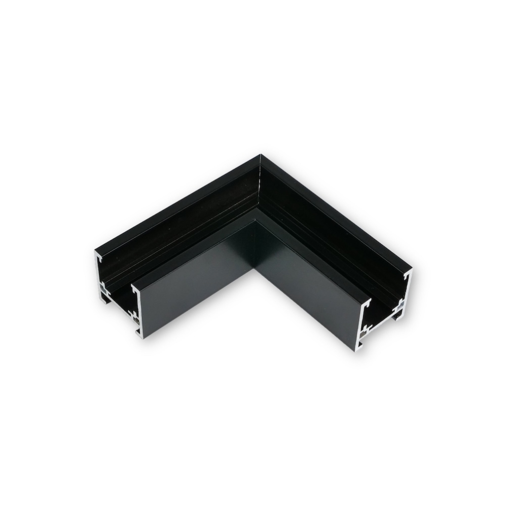 MINALOX MAGNETIC TRACK SYSTEM M483/BK "L" CONNECTOR HORIZONTAL DIRECTION