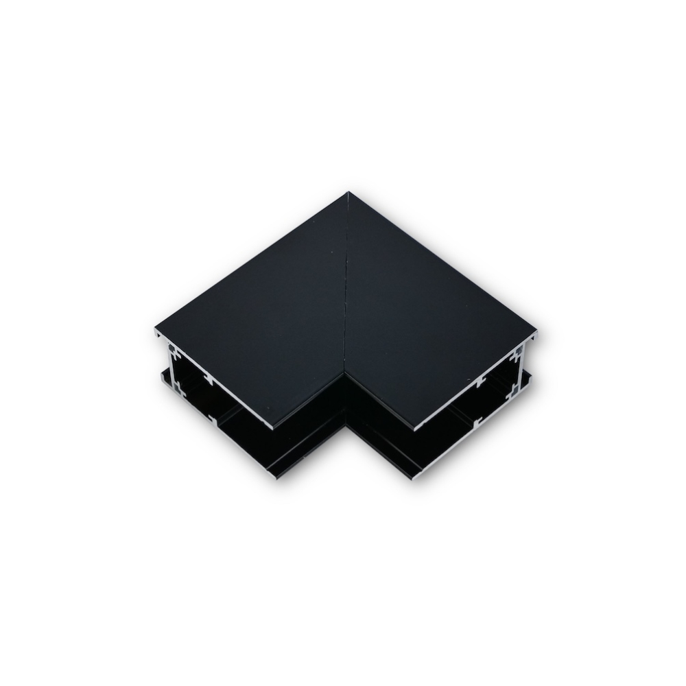 MINALOX MAGNETIC TRACK SYSTEM MT482/BK "L" CONNECTOR VERTICAL DIRECTION