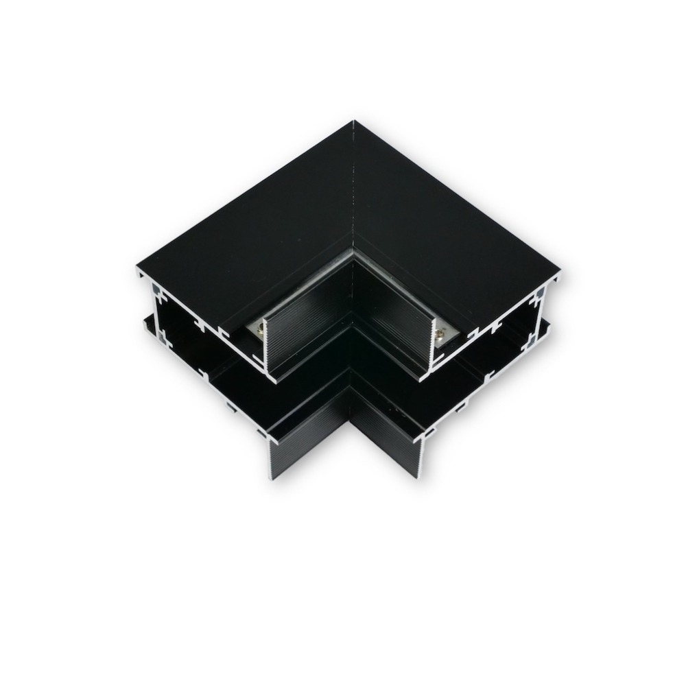 MINALOX MAGNETIC TRACK SYSTEM RMT482/BK "L" CONNECTOR VERTICAL DIRECTION
