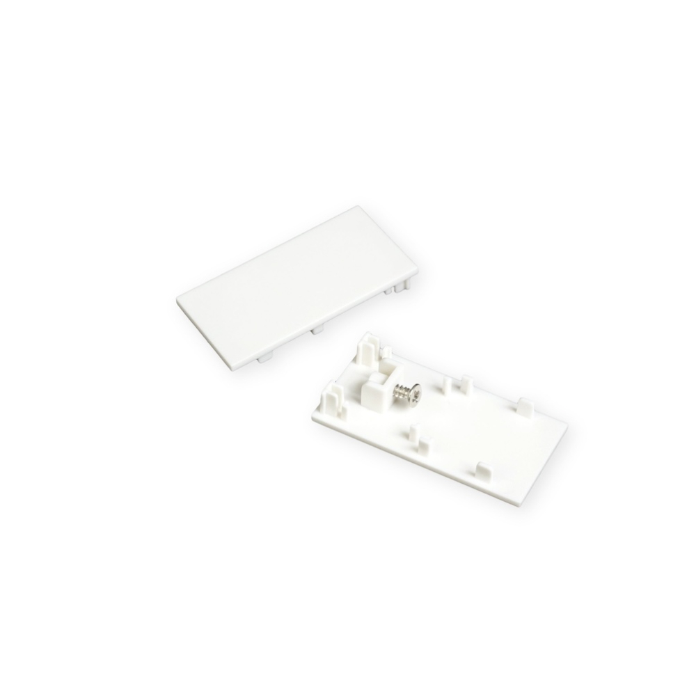 MINALOX MAGNETIC TRACK SYSTEM M116/WH TRACK END CAP